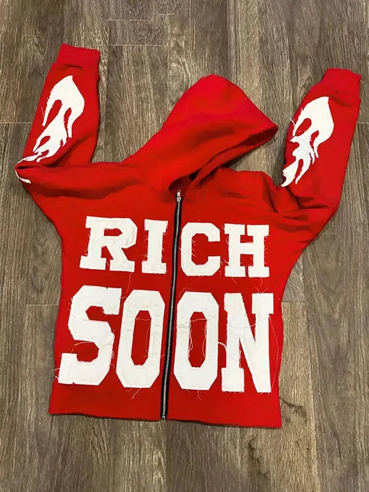 Rich Soon Hoodie-y2k streetwear