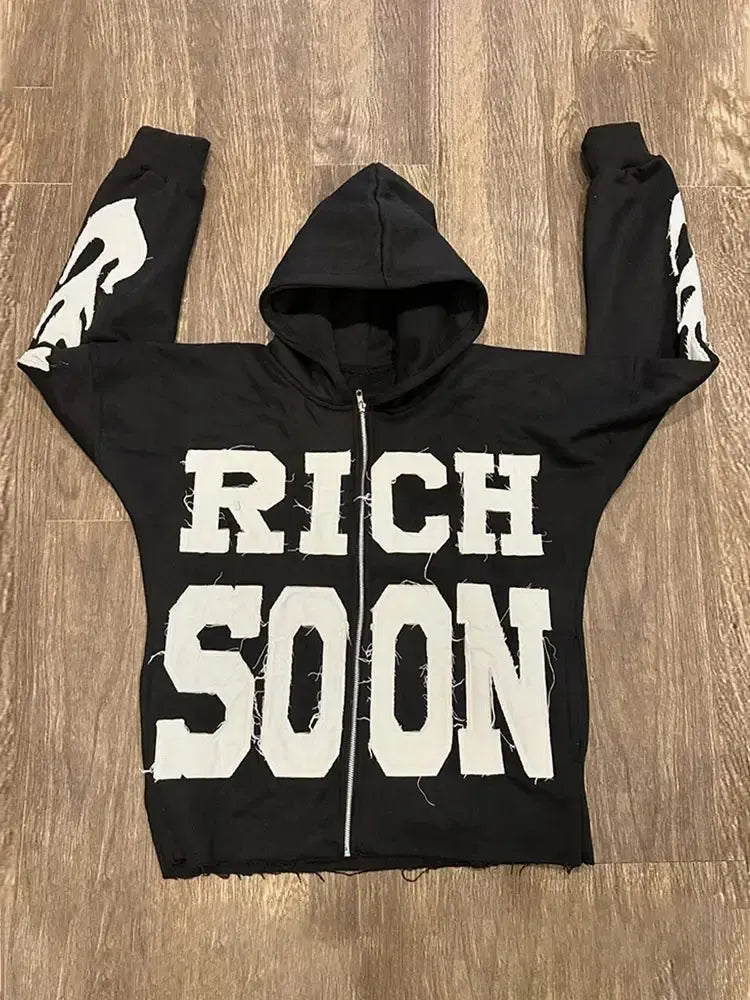 Rich Soon Hoodie-y2k streetwear