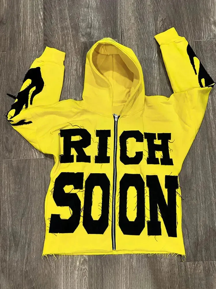 Rich Soon Hoodie-y2k streetwear