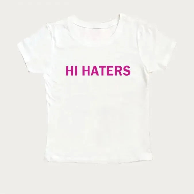 T shirt hi hater-y2k streetwear
