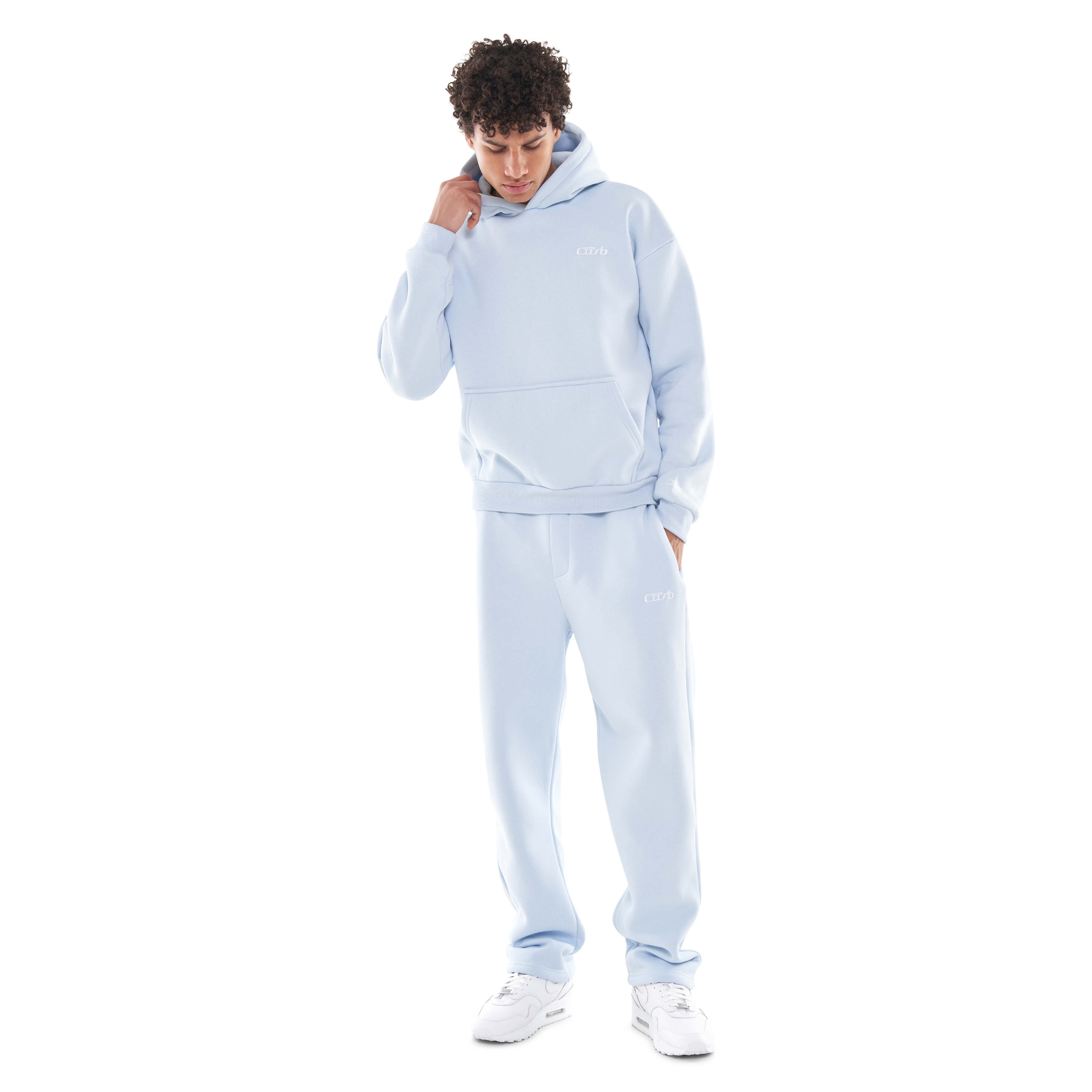 OPEN LEG JOGGER ICE BLUE
