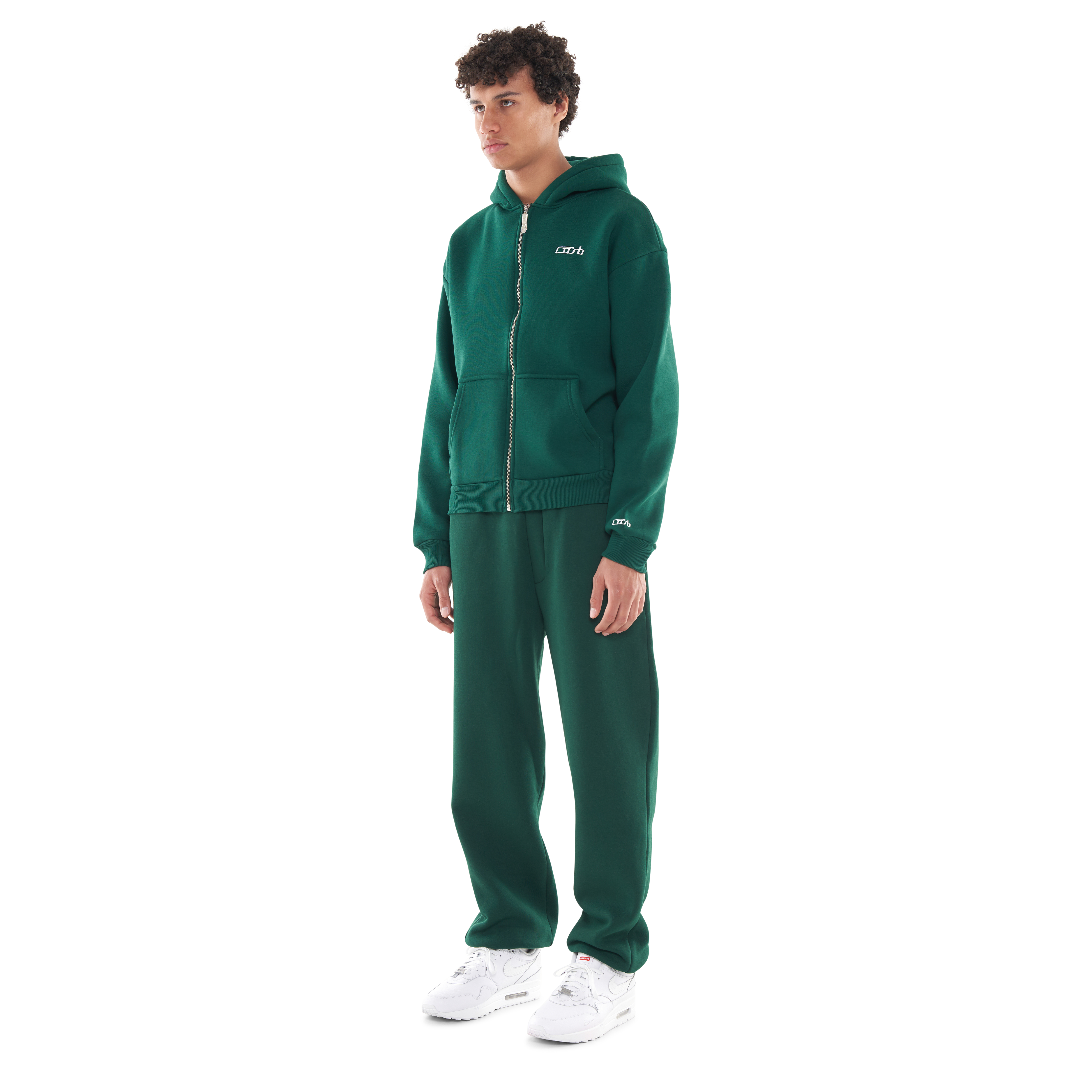ZIP-UP DARK GREEN