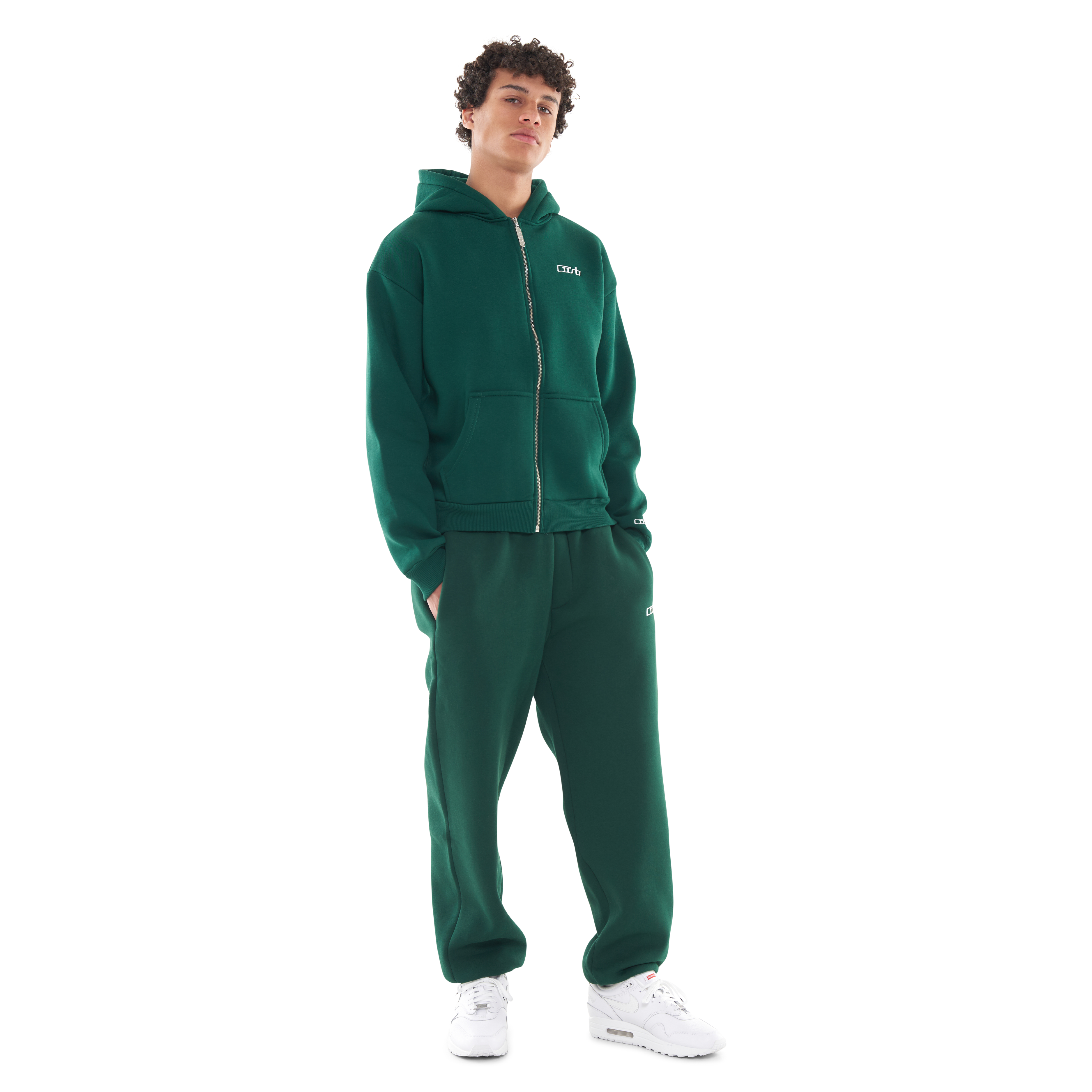 ZIP-UP DARK GREEN