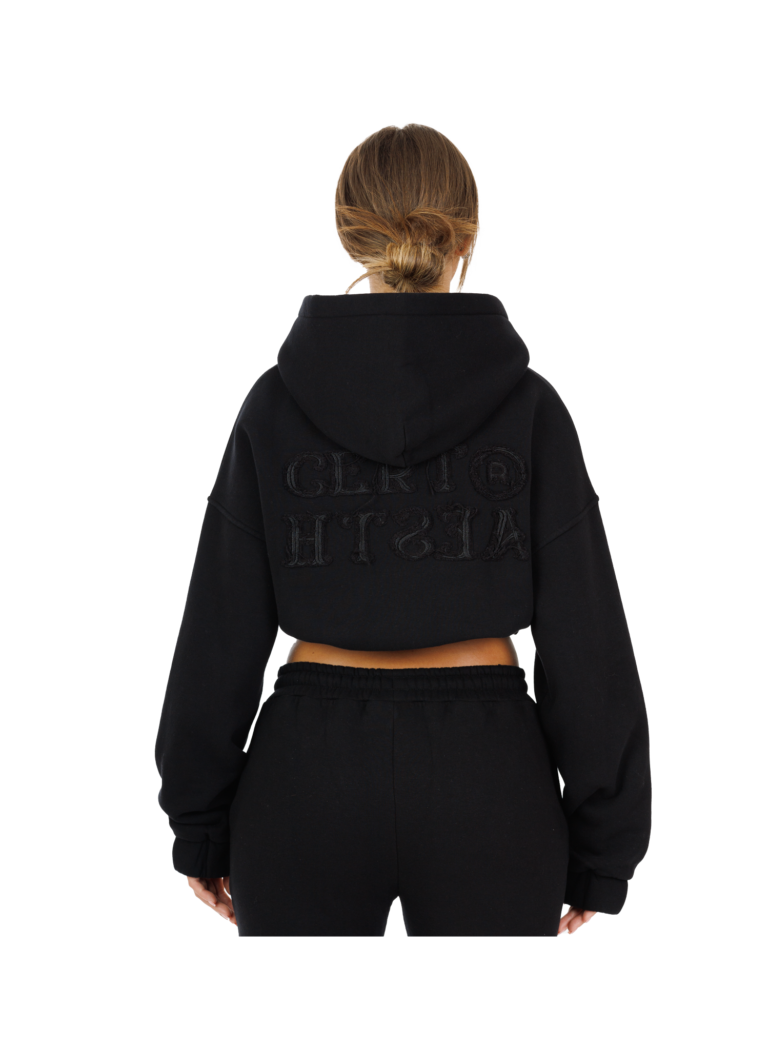 C/A ZIP-HOODIE BLACK WOMAN