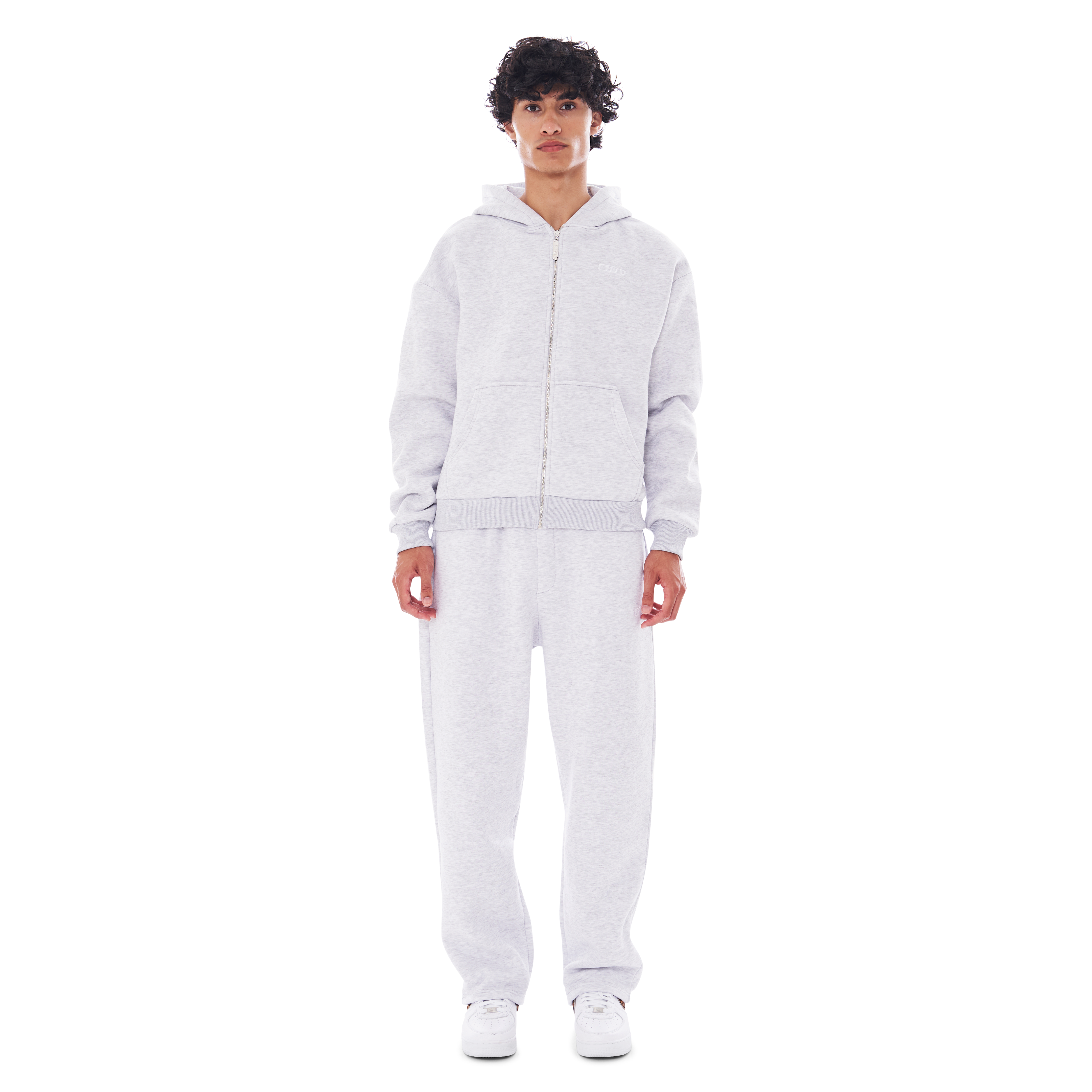 ZIP UP SNOW MELANGE