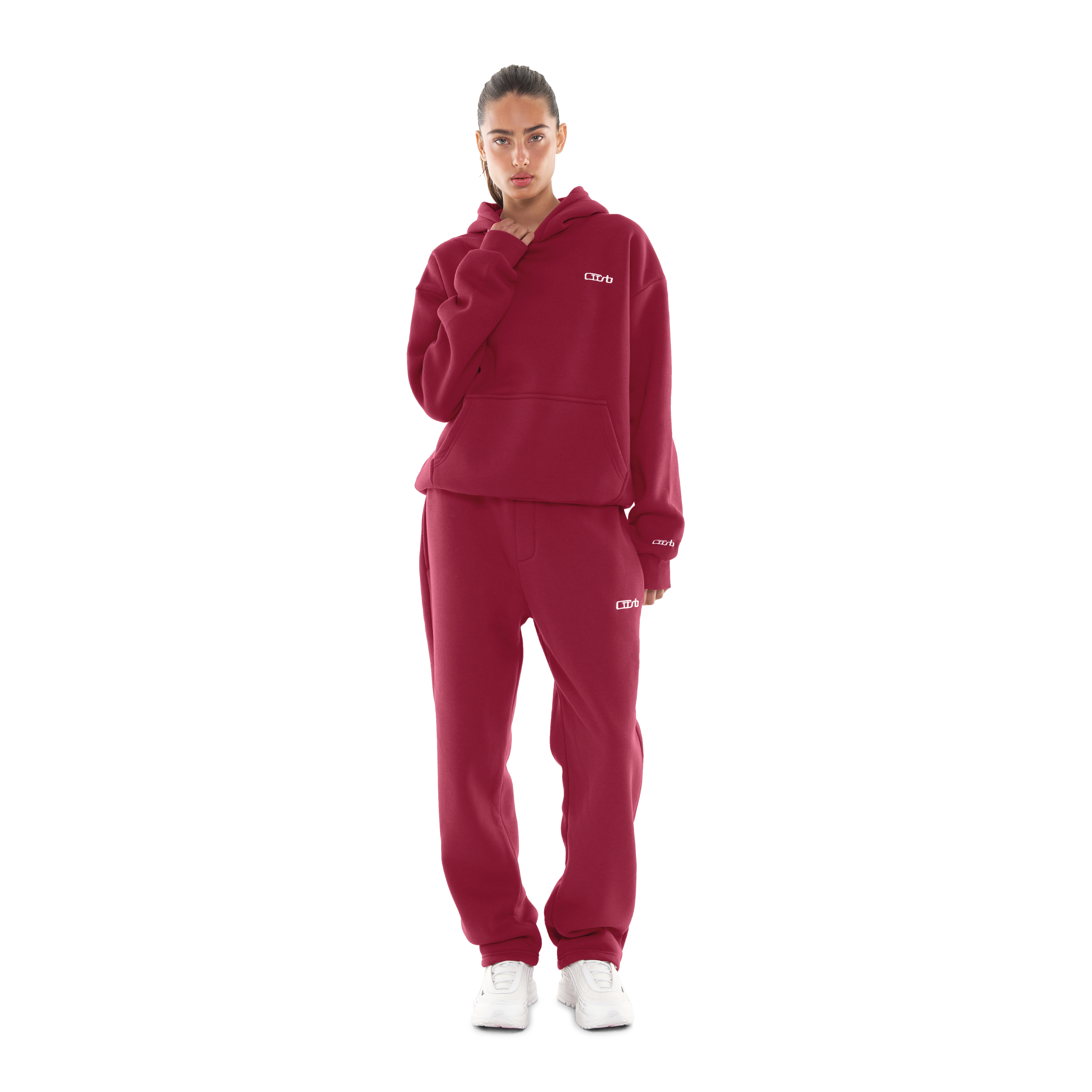 OPEN LEG JOGGER RICH RED